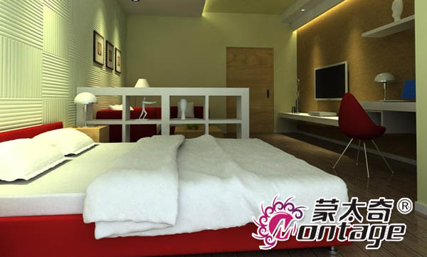 摒棄單一色調(diào) 硅藻泥背景墻打造環(huán)?！な孢m迷你公寓